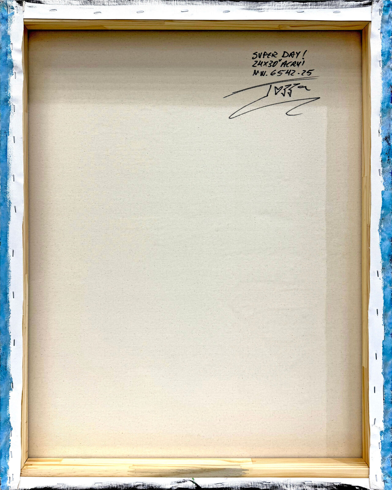 Artwork by Jozza, Super Day! (Superman), original painting on canvas, Made of Acrylic On Canvas 