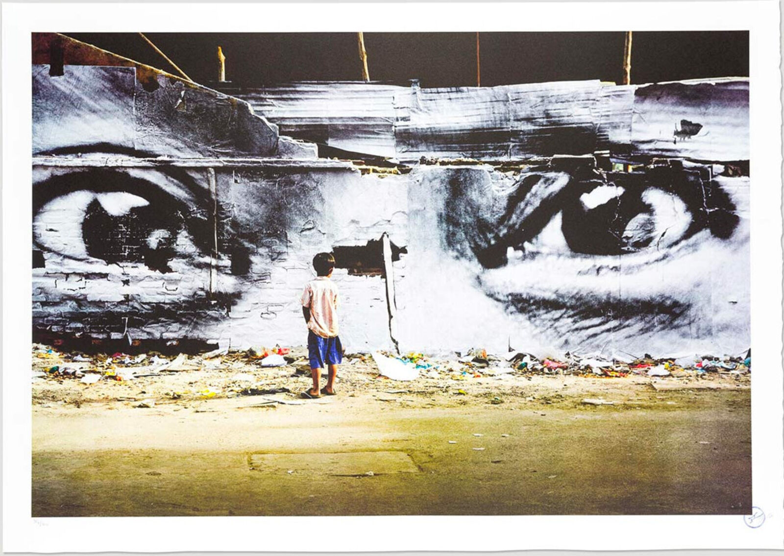 Action in Phnom Penh, Peng Panh, Cambodia by JR, 2011