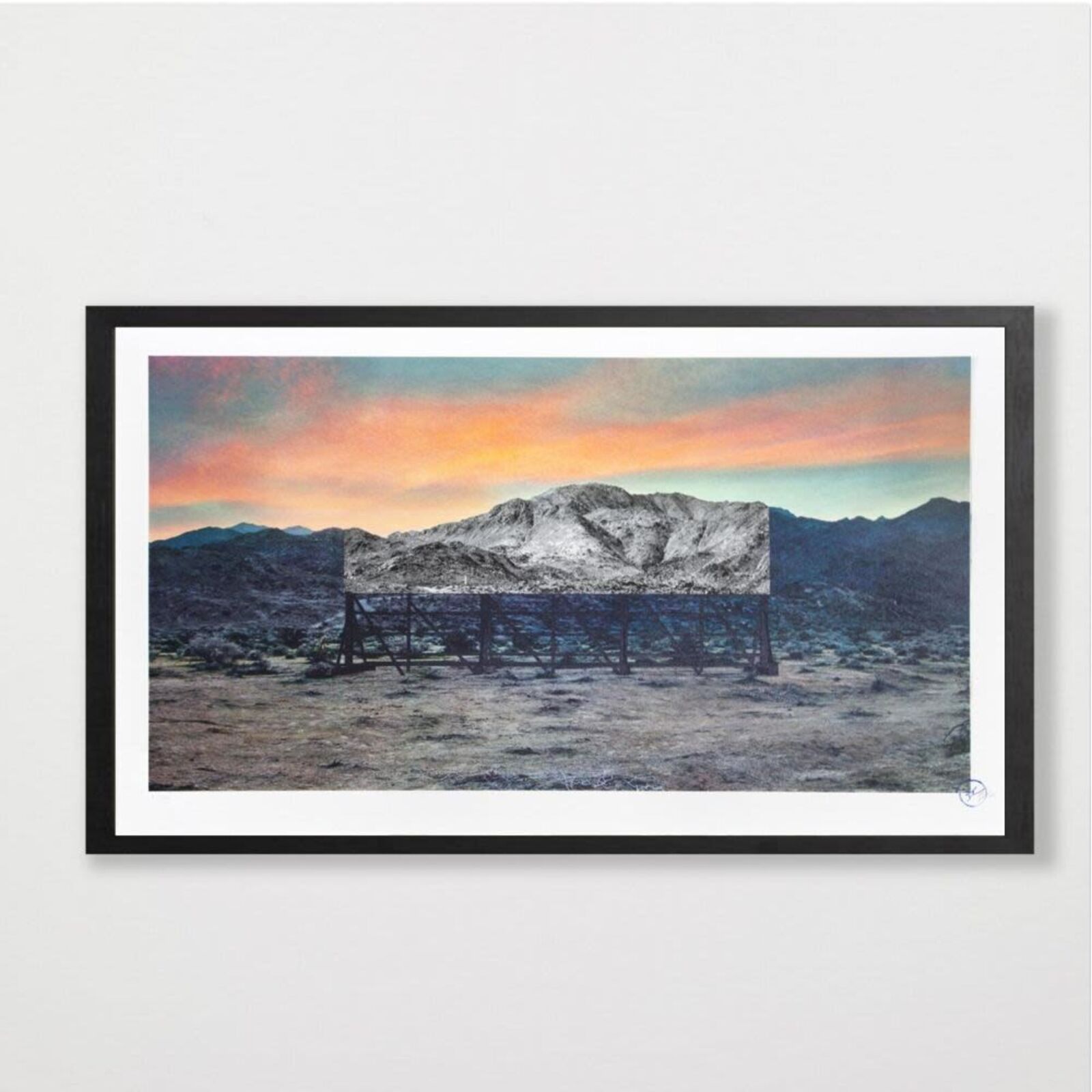 Trompe l'oeil, Death Valley, Billboard, March 4, 2017, 5:41 pm, California, USA by JR, 2021