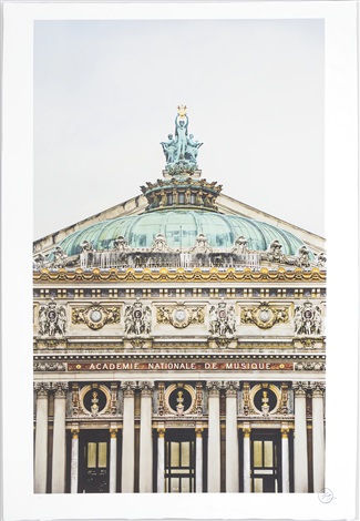 Ballet, Regard surplombant la façade du Palais Garnier, Opéra de Paris, France, 2014 by JR, 2018