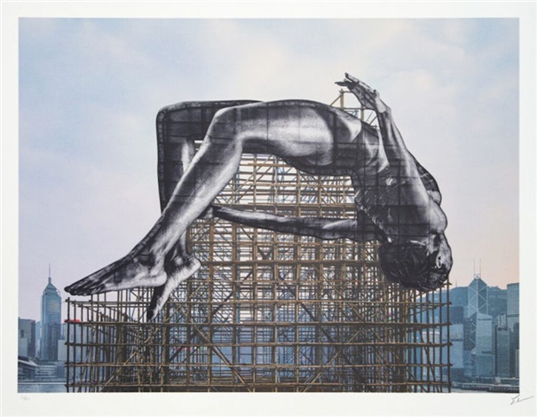Giants, Rising Up, Hong Kong, China, 2023 by JR, 2024