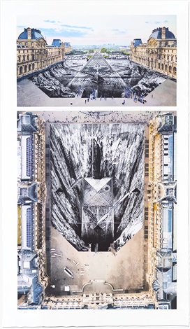 JR au Louvre et le Secret de la Grande Pyramide, Diptyque - Paris, France, 2019