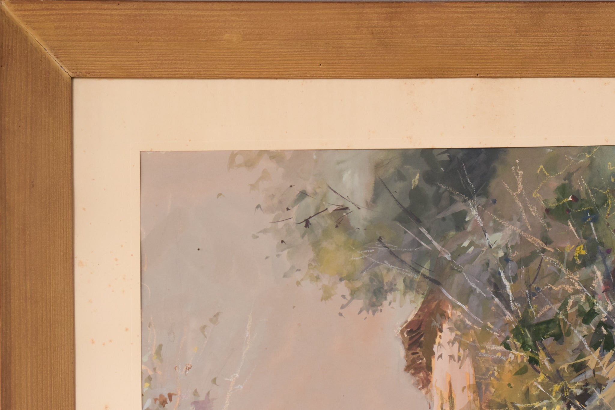 Artwork by Joan de Palau i Buxó, Large Watercolour Landscape with Cart, Made of Watercolour on paper 