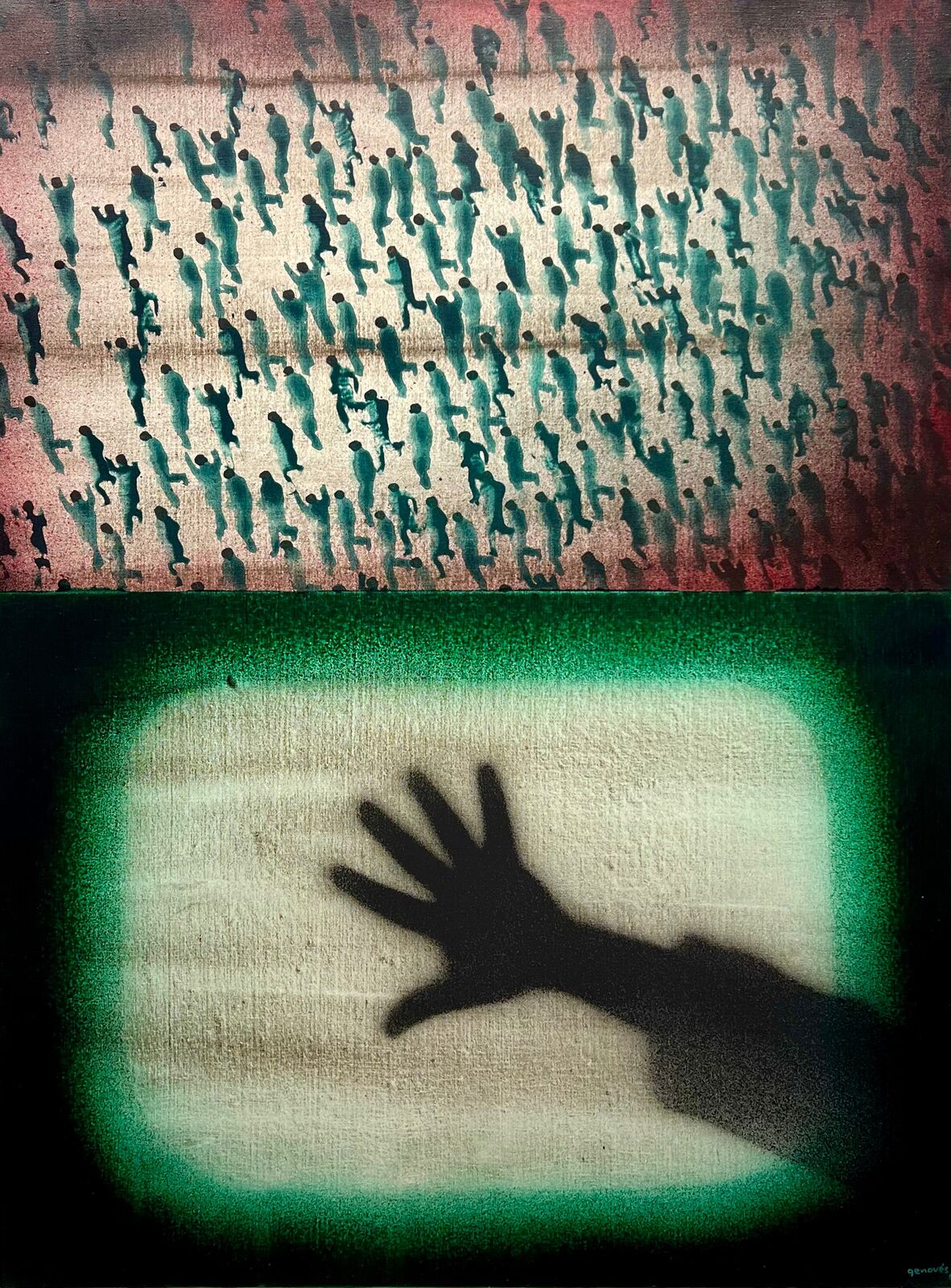 Artwork by Juan Genovés