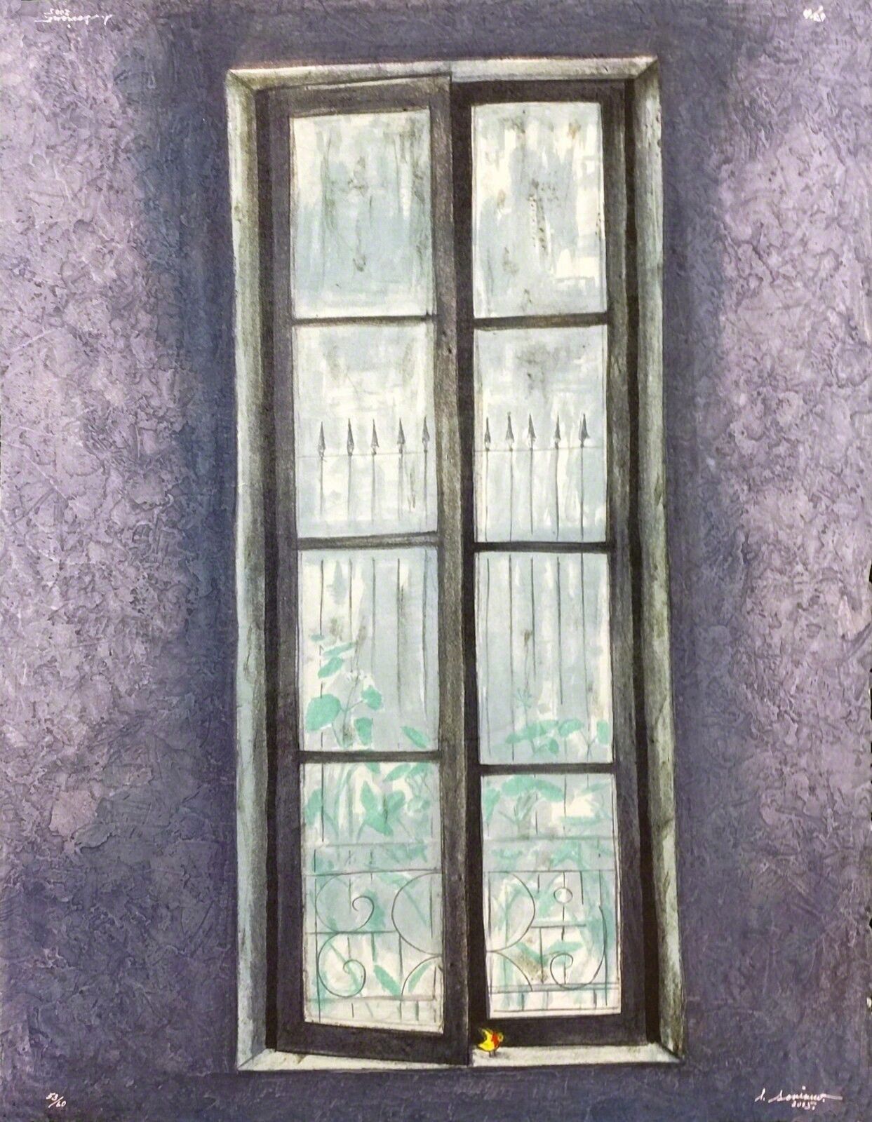 Artwork by Juan Soriano, UNTITLED (VENTANAS SERIES), Made of Lithograph 