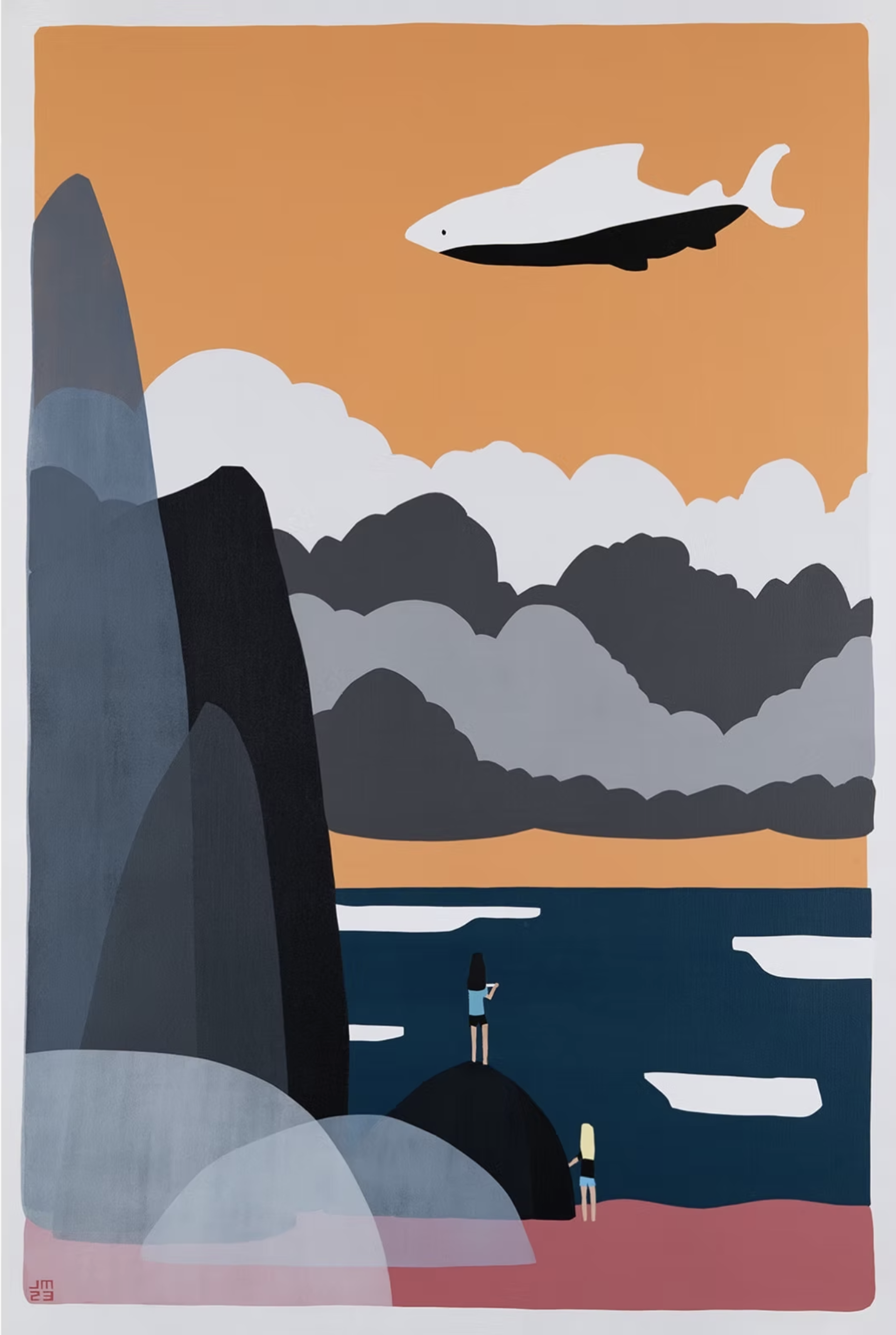 Whale Shark Kite Print by Jude Morales, 2023