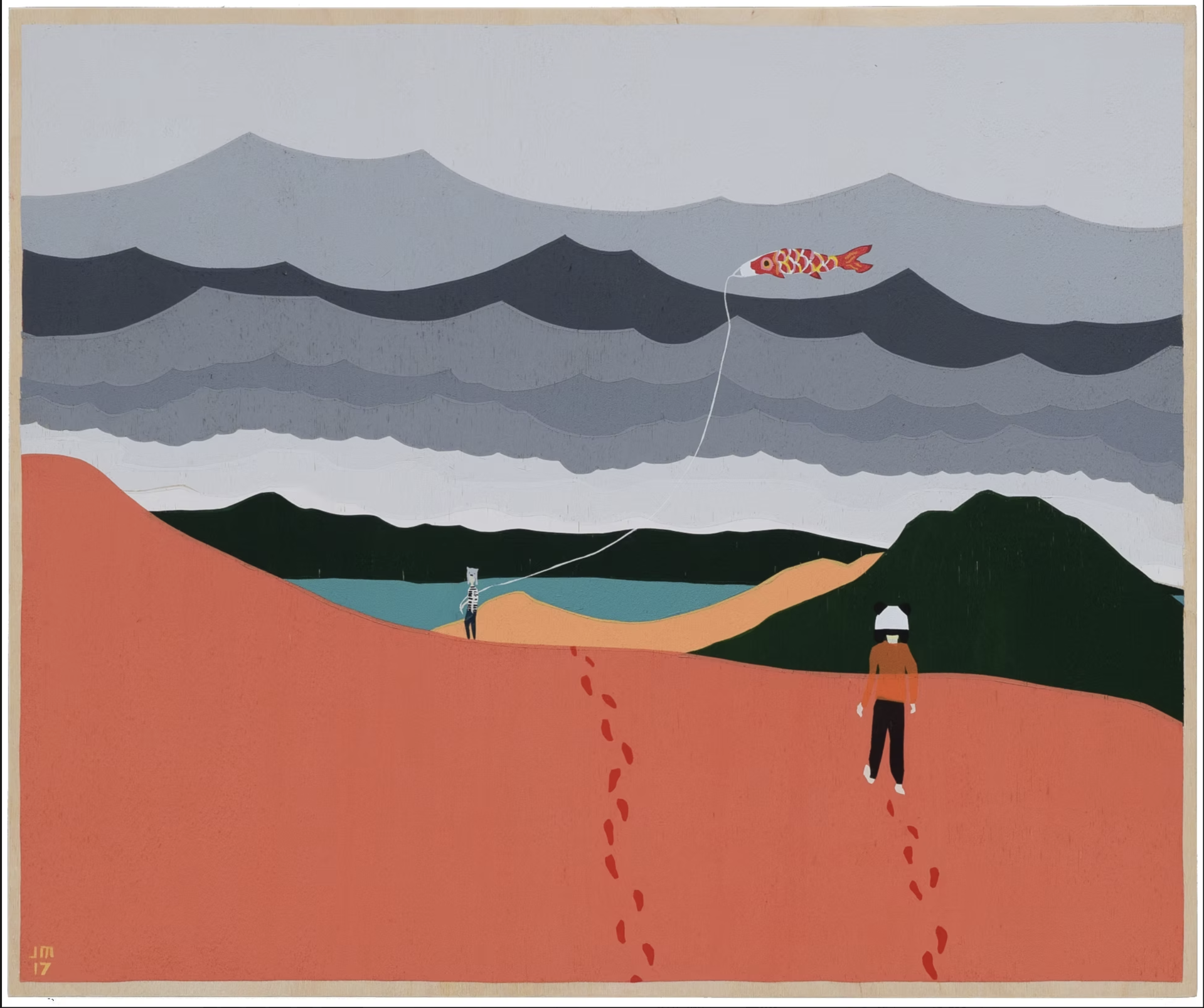 Winter Coast Print by Jude Morales, 2017