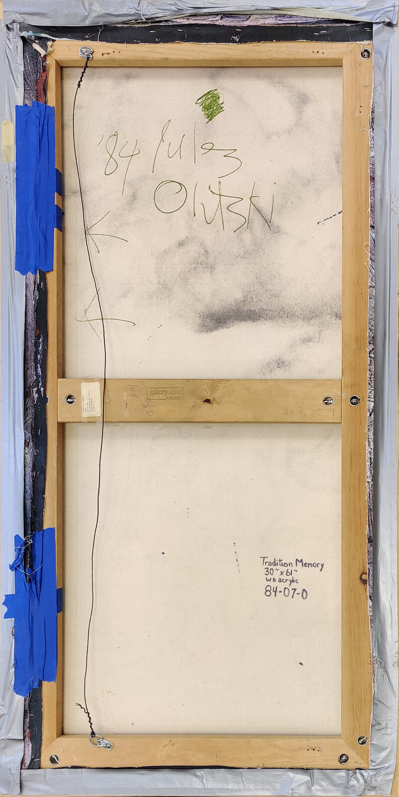 Artwork by Jules Olitski, Tradition Memory, Made of Acrylic On Canvas 