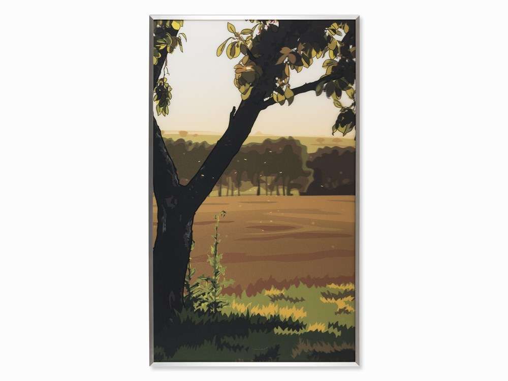 French Landscapes: Evening Sun by Julian Opie, 2013