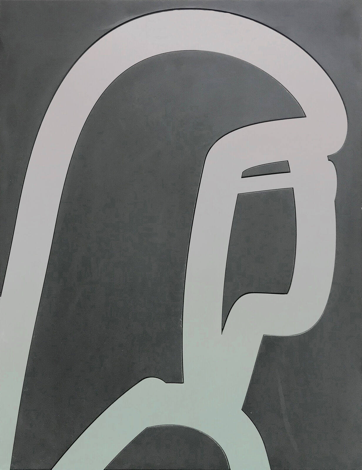 Artwork by Julian Opie, STONE HEADS PORTFOLIO, Made of Limestone And Slate Slabs Inlaid With Bronze And Aluminum 