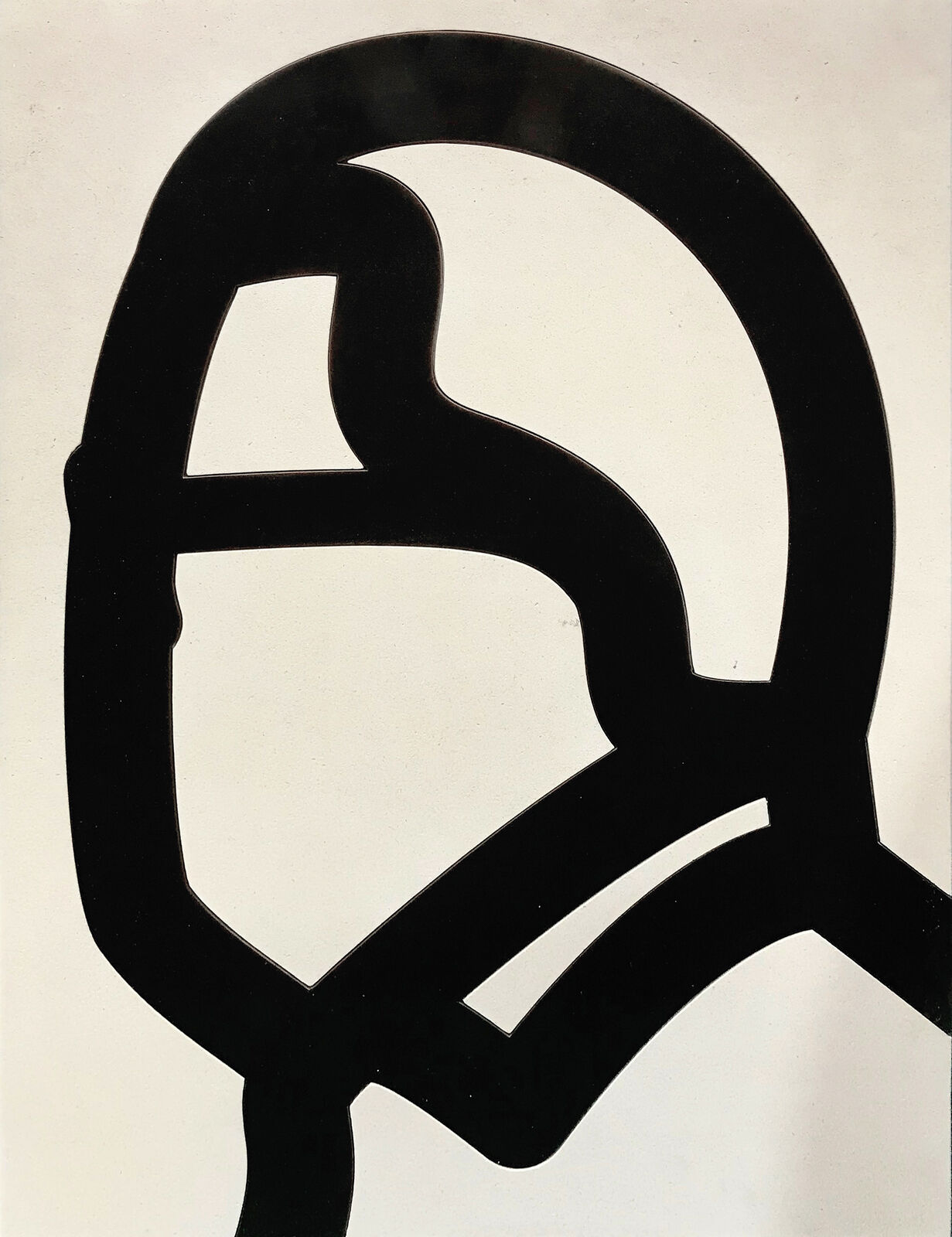 Artwork by Julian Opie, STONE HEADS PORTFOLIO, Made of Limestone And Slate Slabs Inlaid With Bronze And Aluminum 