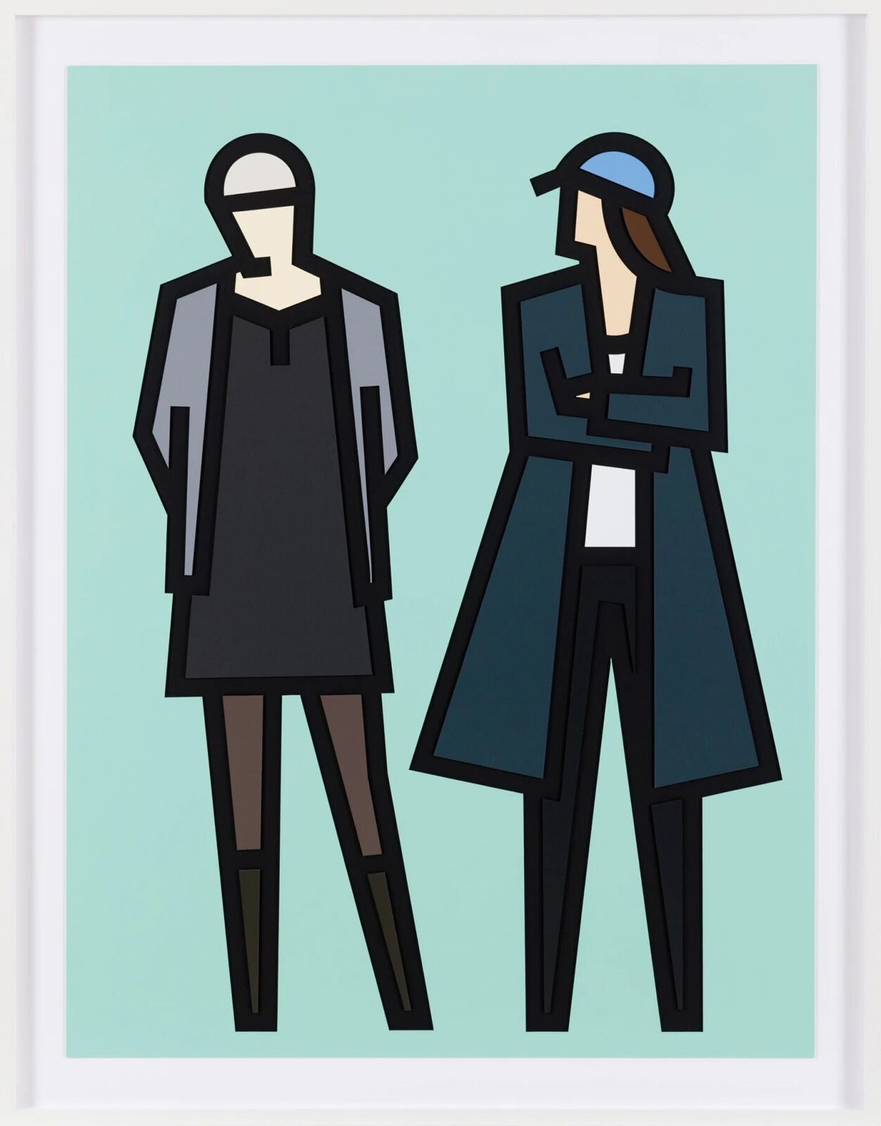 Jade and Julia (from Standing Couples) by Julian Opie, 2024