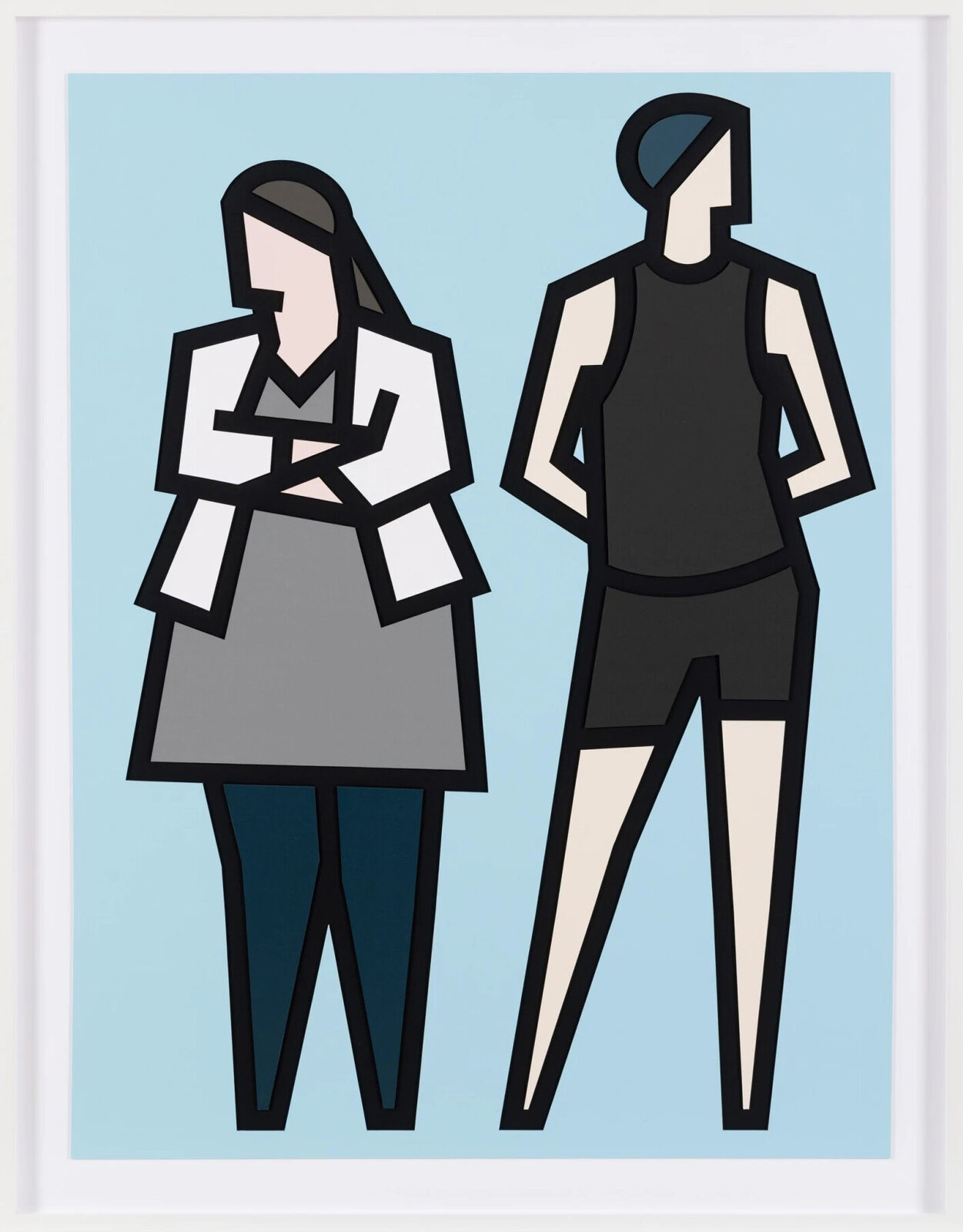 Lydia and Garrett (from Standing Couples) by Julian Opie, 2024