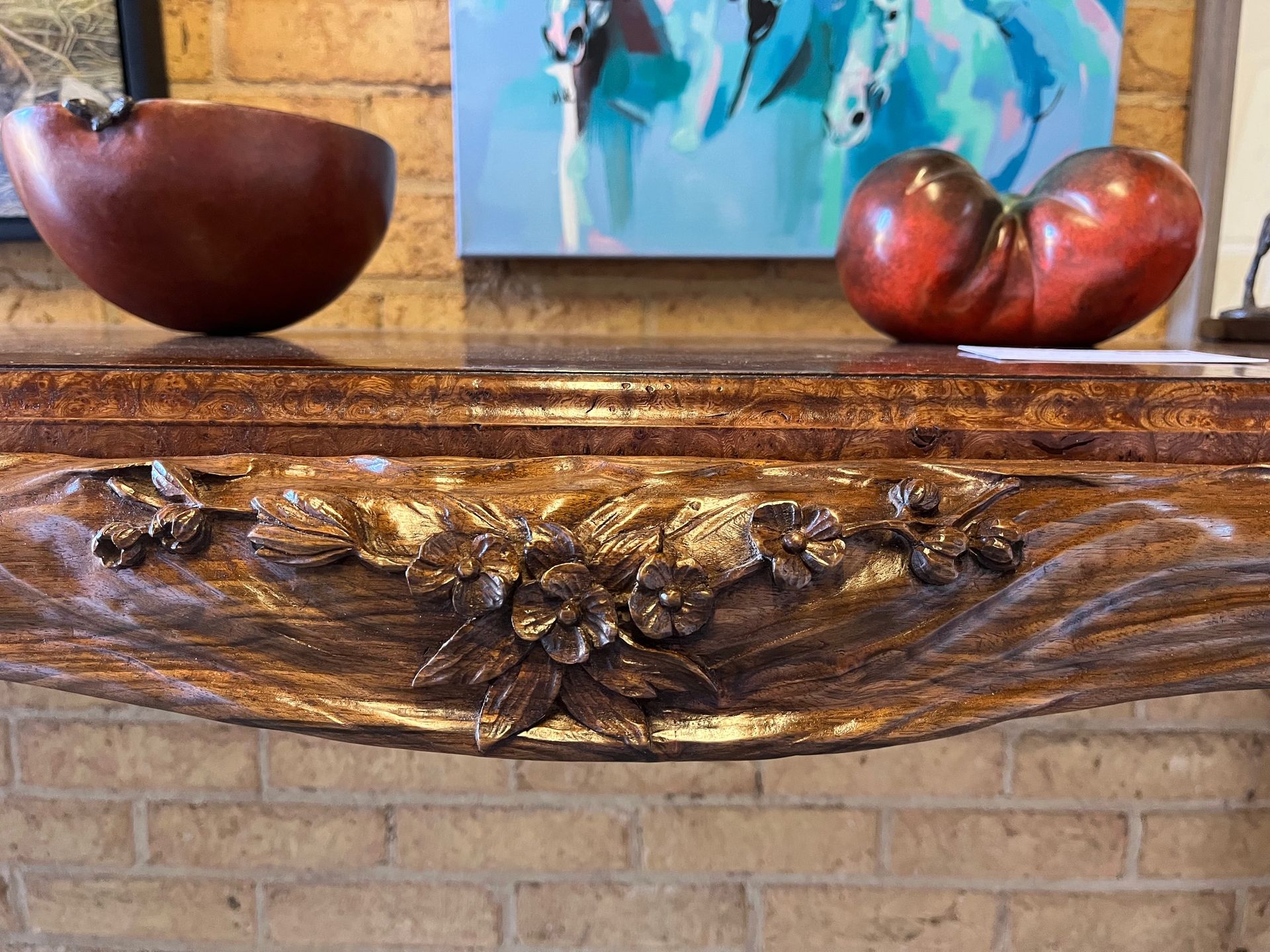 Artwork by Julian Stanley, Console Table, Made of English walnut 