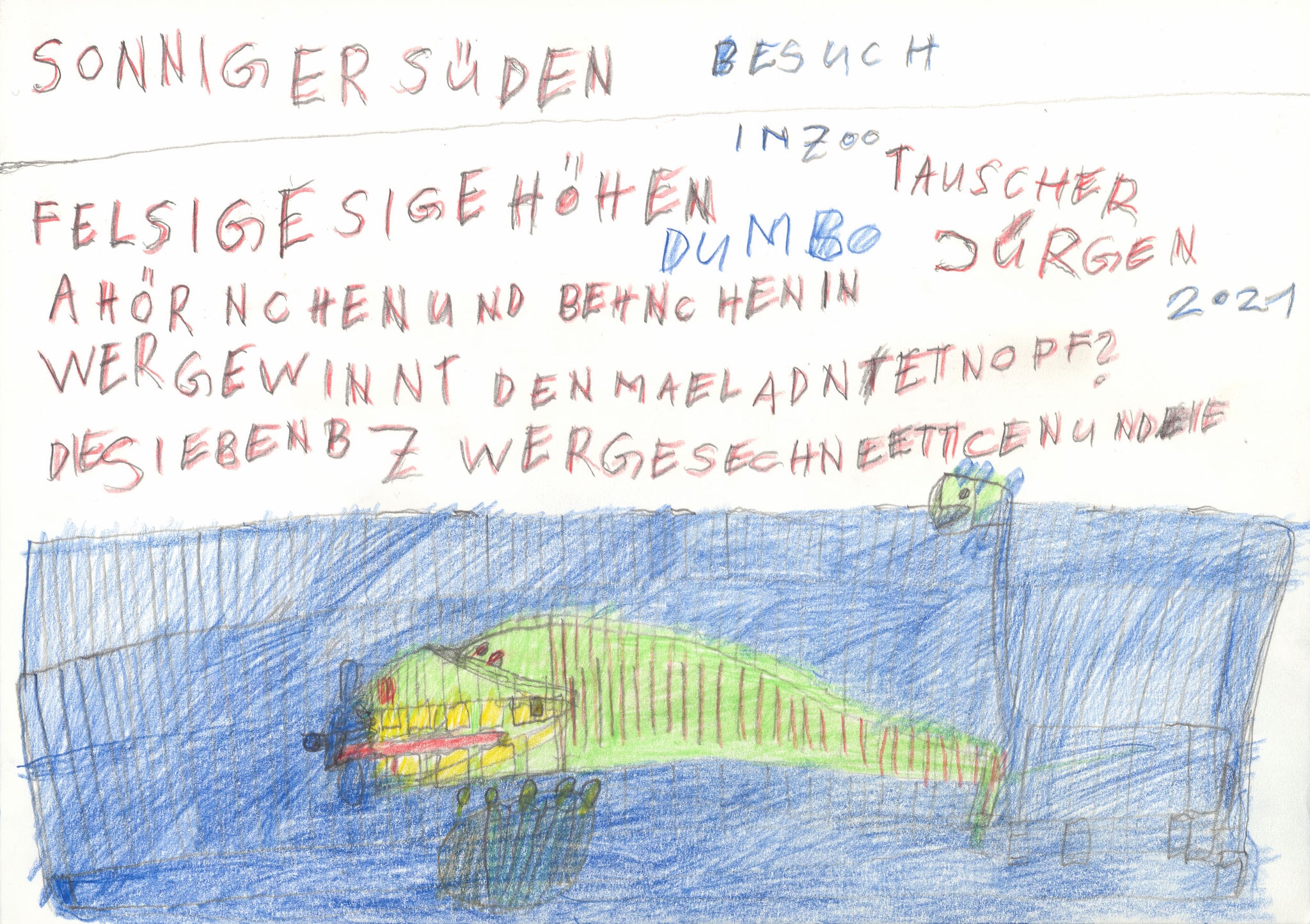 Crocodile by Jürgen Tauscher, 2021