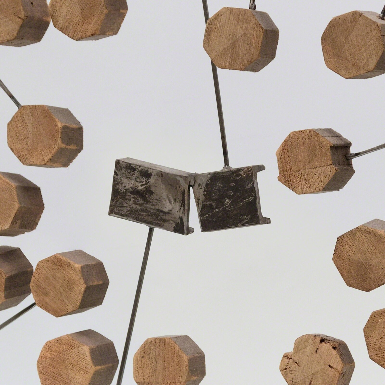 Artwork by Justin Peyser, Inclusion 1, Made of Steel and Wood 