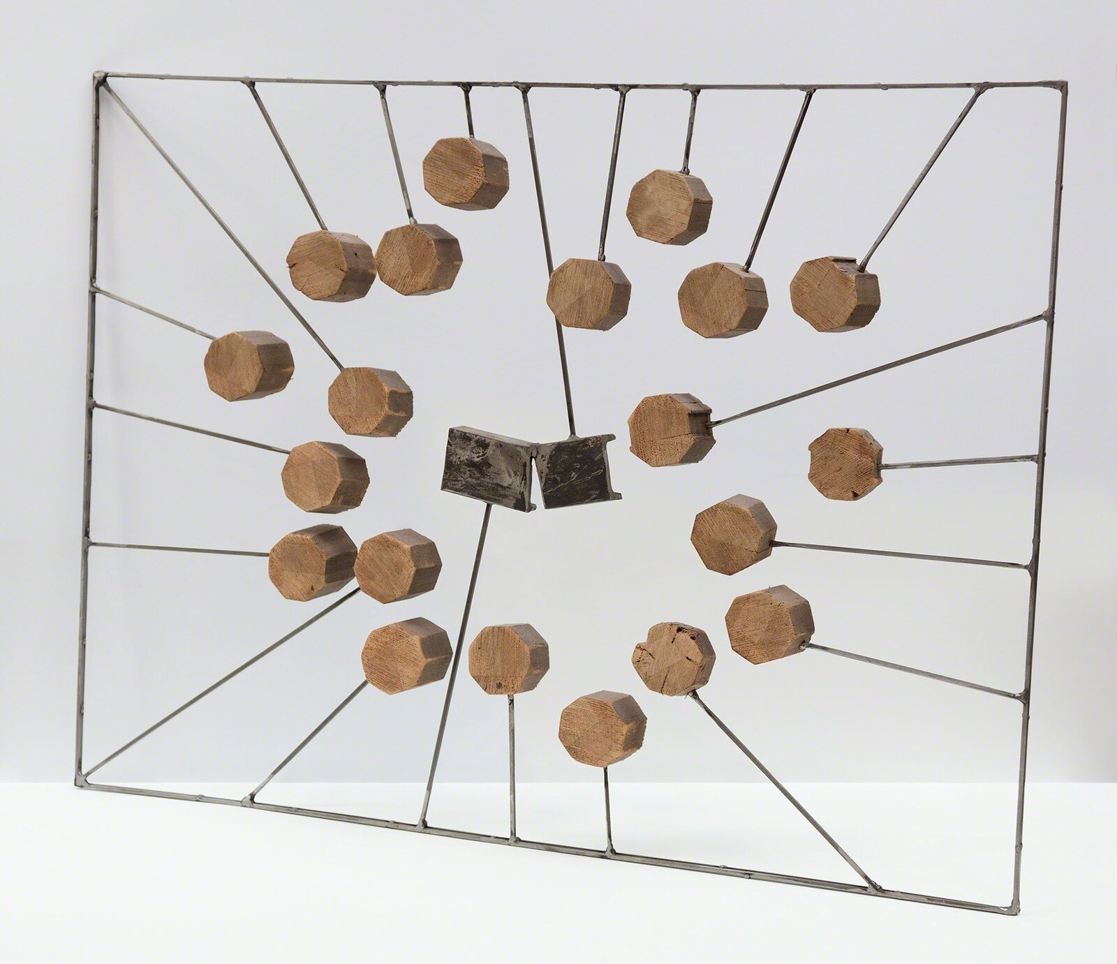 Artwork by Justin Peyser, Inclusion 1, Made of Steel and Wood 