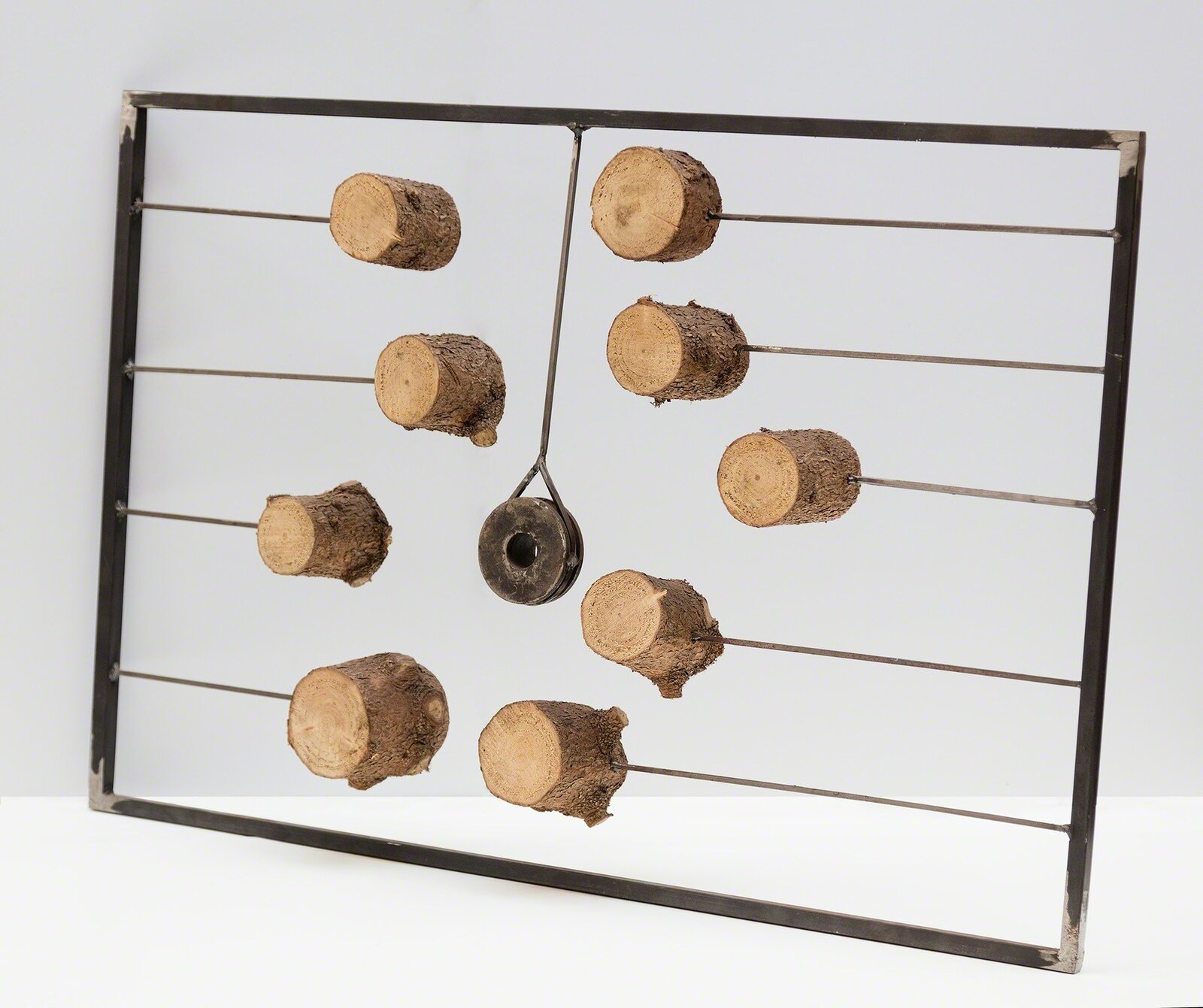 Artwork by Justin Peyser, Inclusion 3, Made of Steel and Wood 