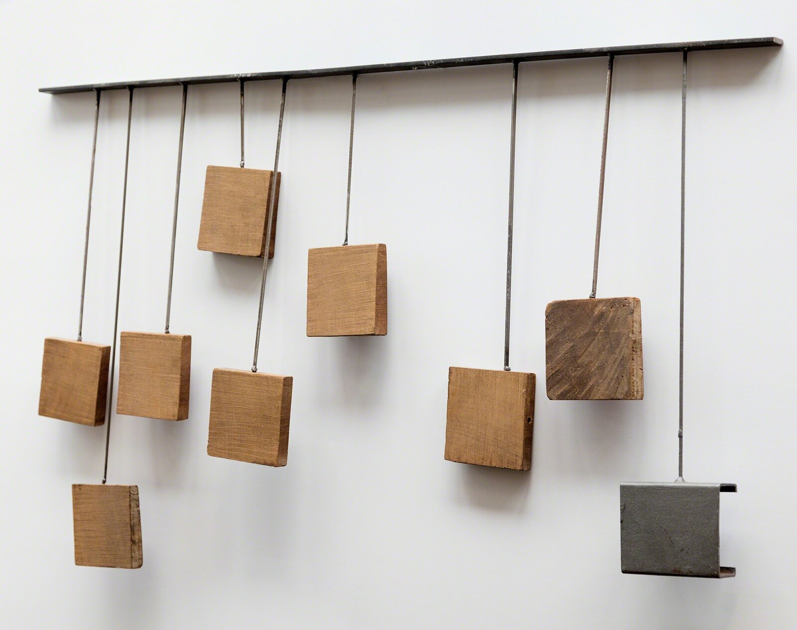 Artwork by Justin Peyser, Inclusion 6, Made of Steel and Wood 