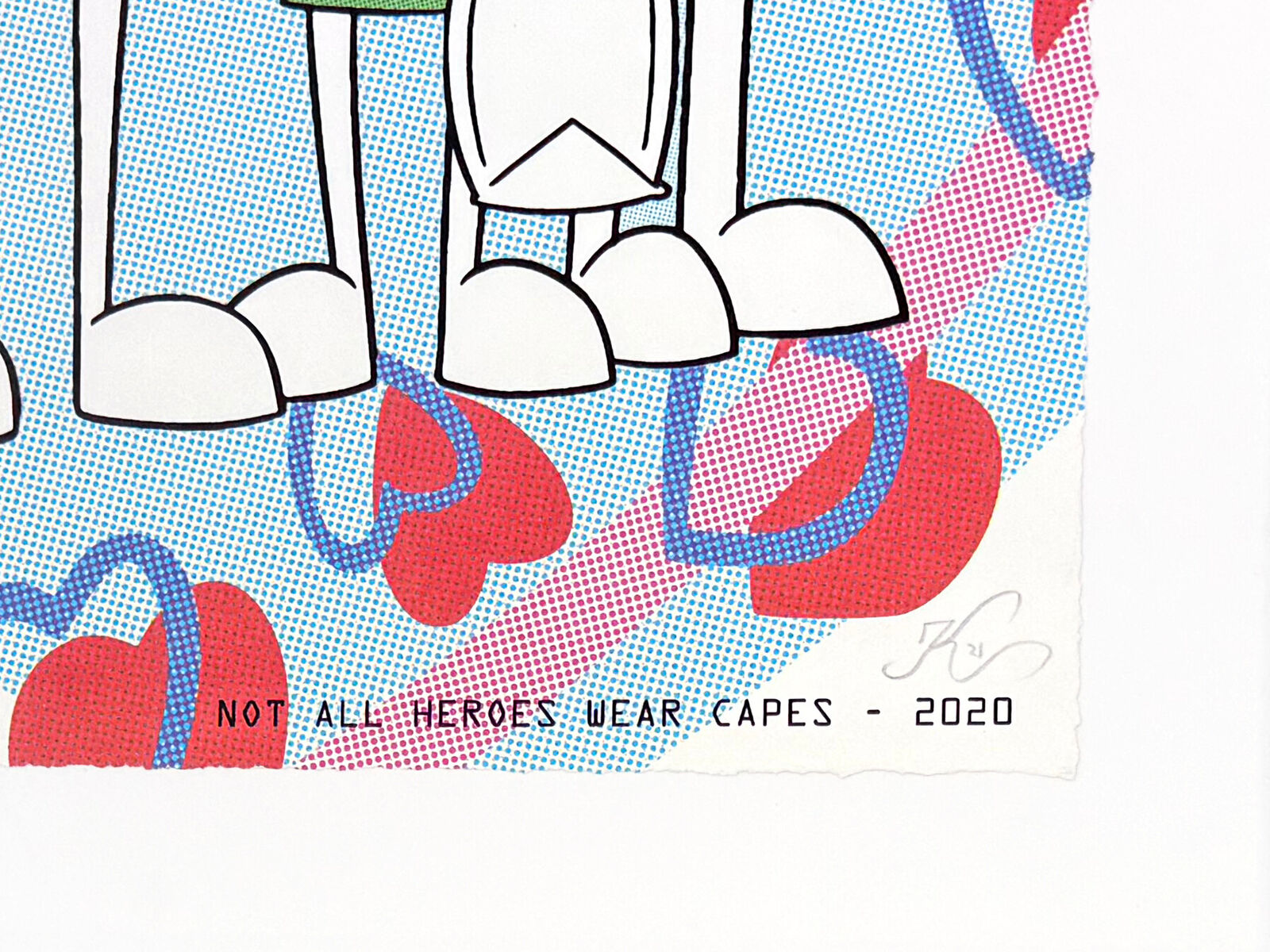 A group of people standing next to each other in a white frame.