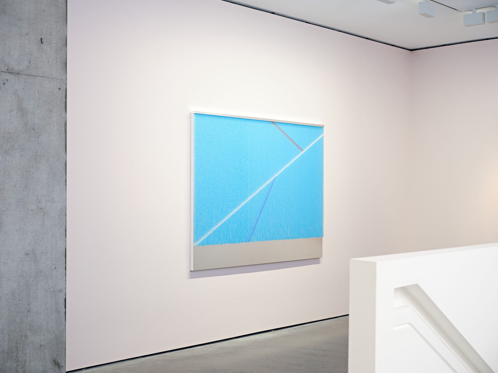 Artwork by Kapwani Kiwanga, A Coincidence of Wants: Silver-Blue, Made of Glass beads, metal and gold leaf 