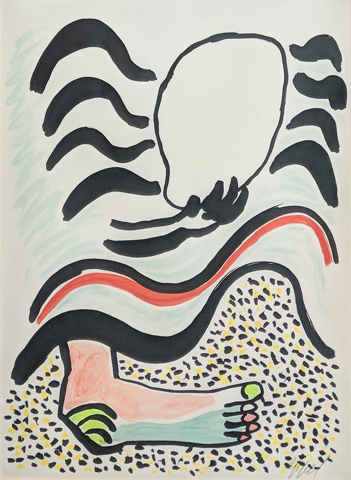 Artwork by Karel Appel, UNTITLED (FROM TANTRIKA 1), Made of Lithograph 