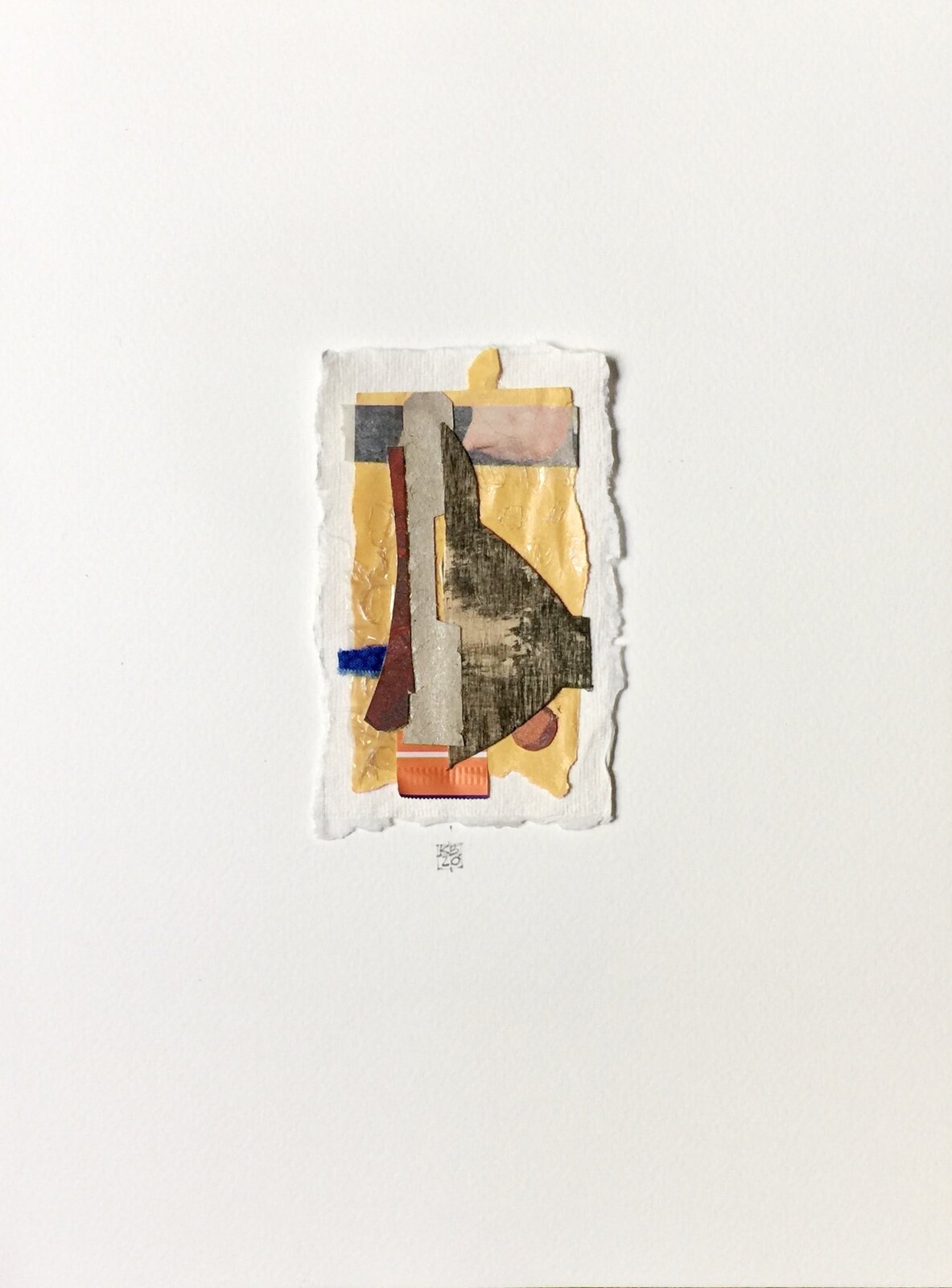 A piece of paper with a piece of art on it.