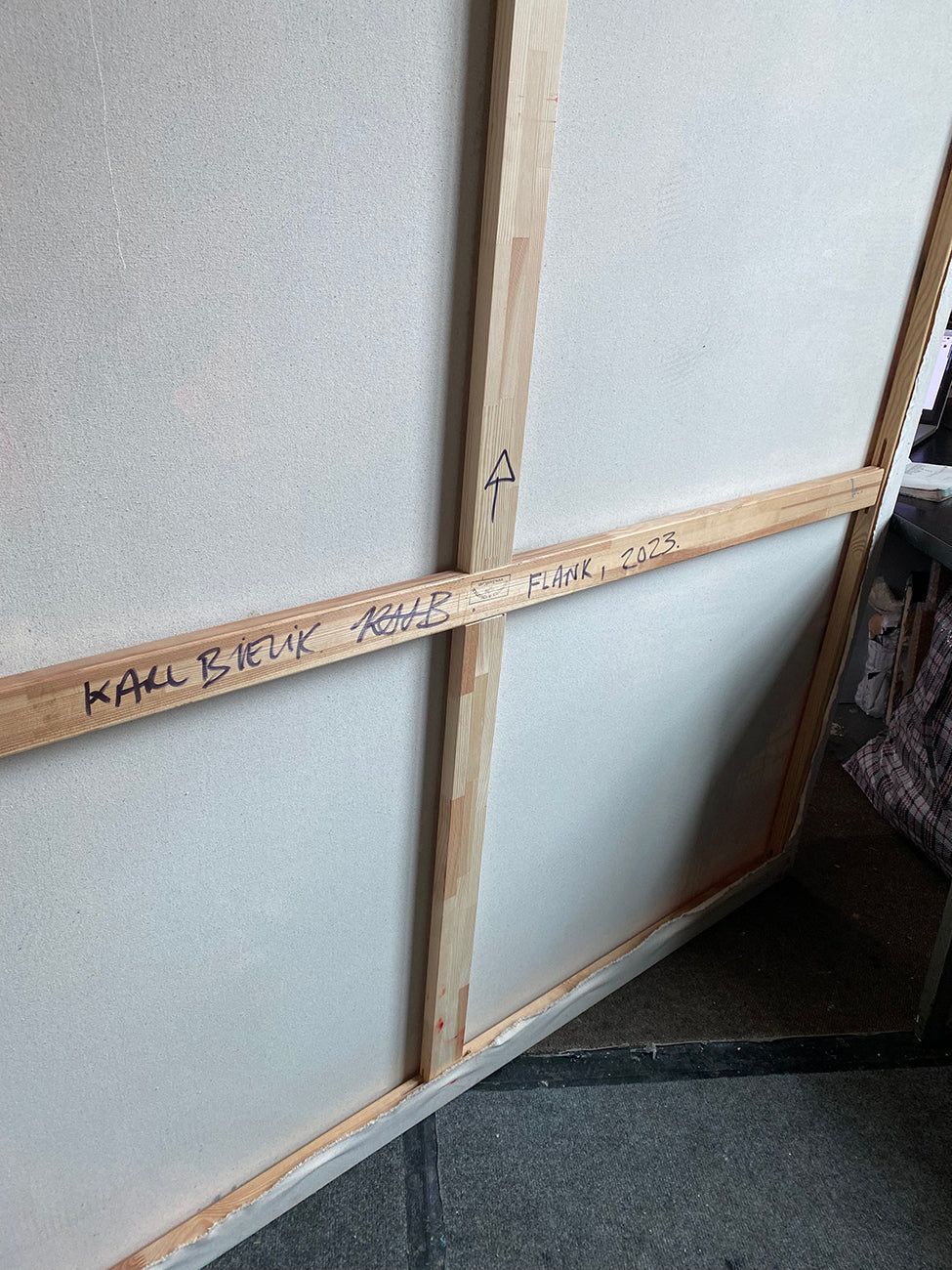 Artwork by Karl Bielik, Flank, Made of Oil and acrylic on canvas 