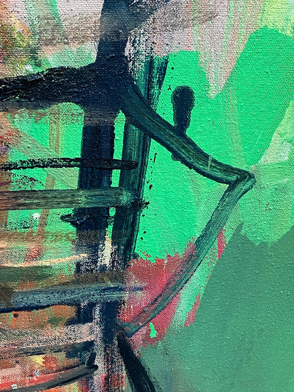 Artwork by Karl Bielik, Flank, Made of Oil and acrylic on canvas 