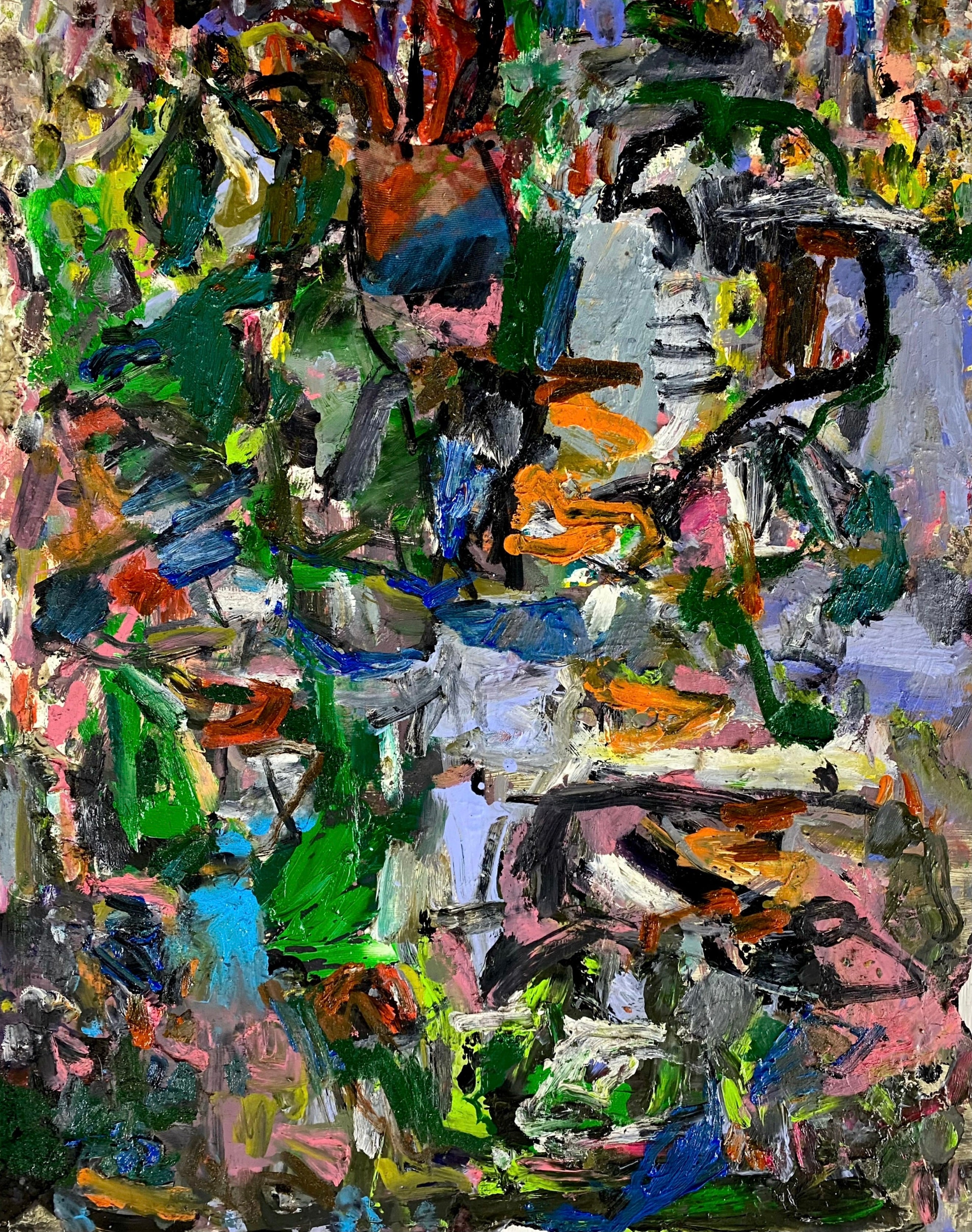 Artwork by Karl Bielik, Foresaken, Made of Oil and cotton on Formica 