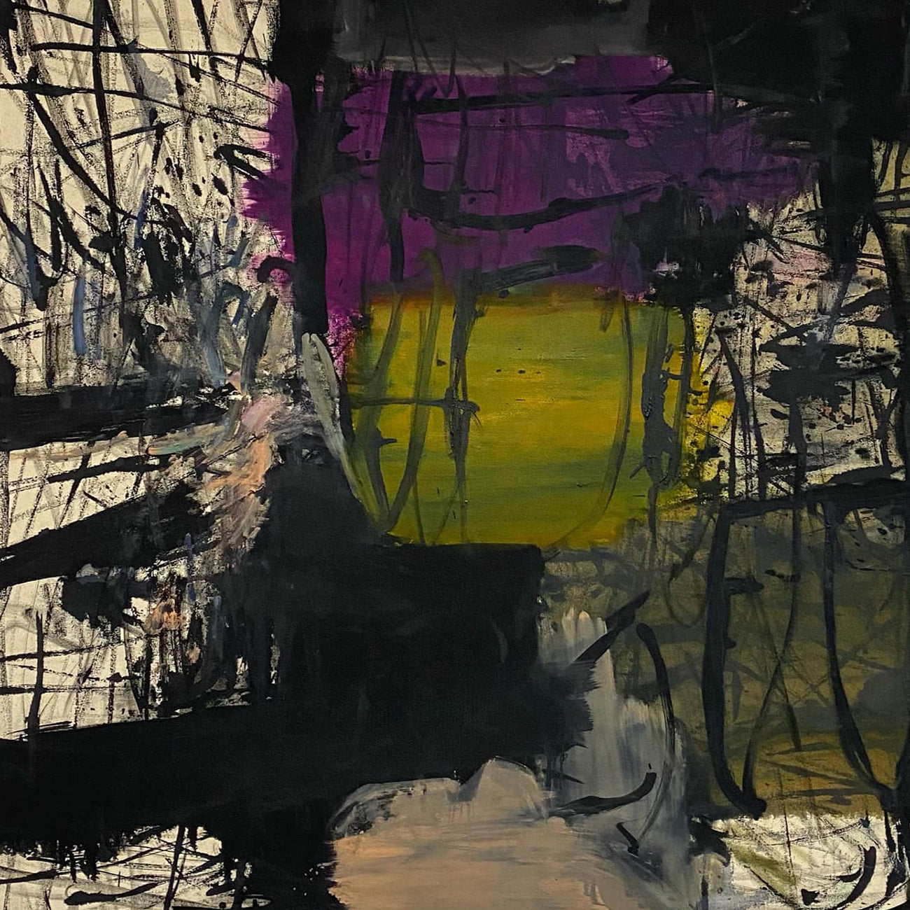 Artwork by Karl Bielik, Stage, Made of Oil on canvas 