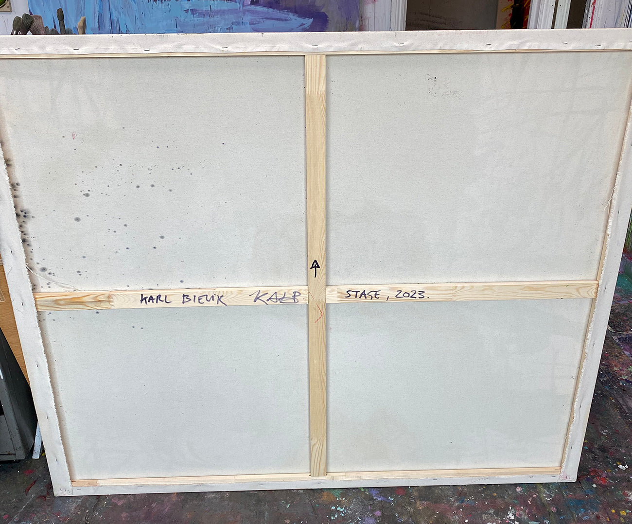 Artwork by Karl Bielik, Stage, Made of Oil on canvas 