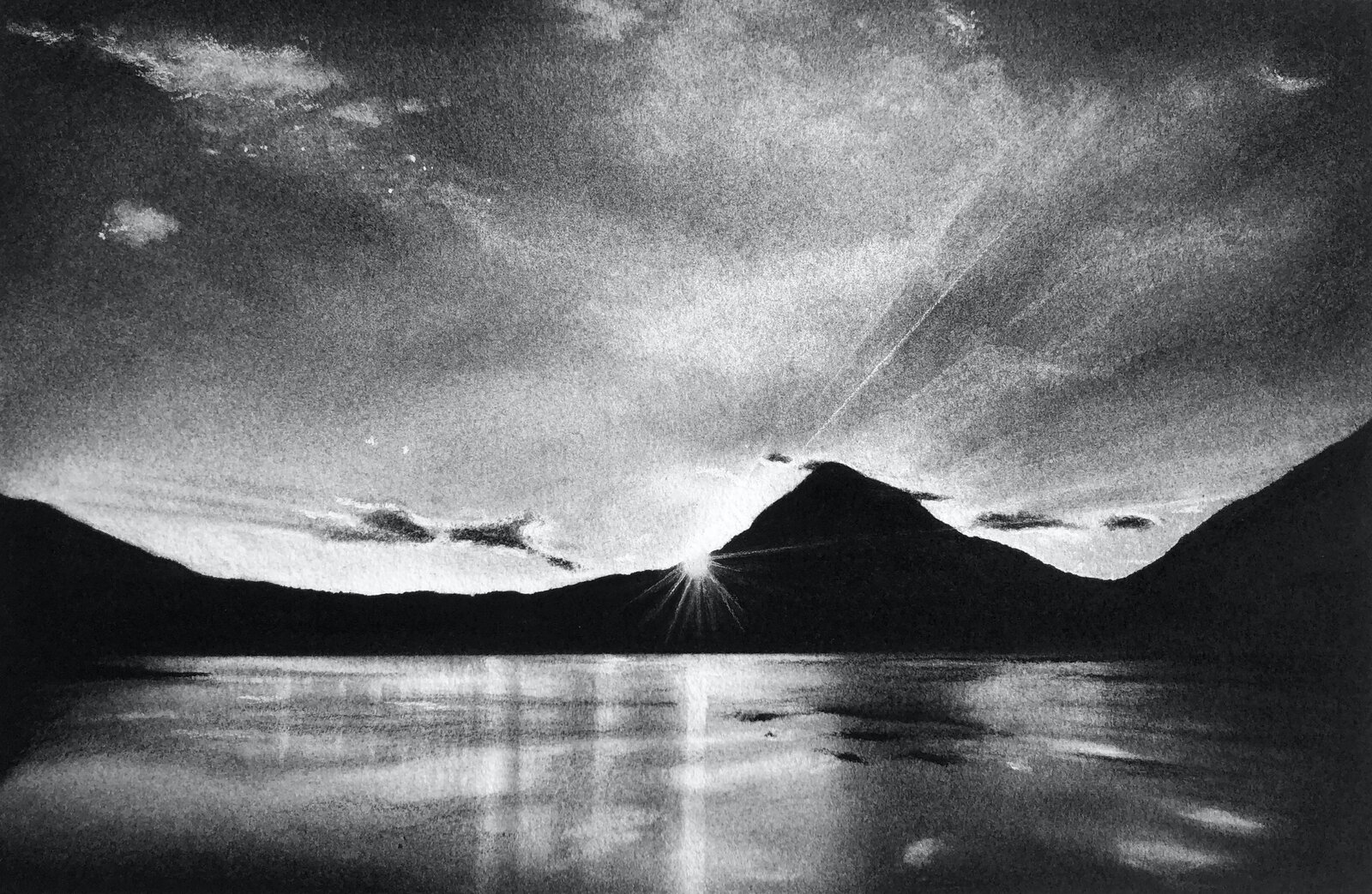 Sunrise at Mount Fuji by Katharine Dufault, 2021