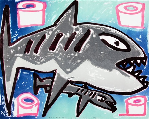 Swimmers by Katherine Bernhardt, 2022