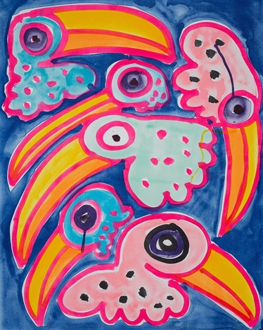 Toco Toucan Toucano by Katherine Bernhardt, 2020