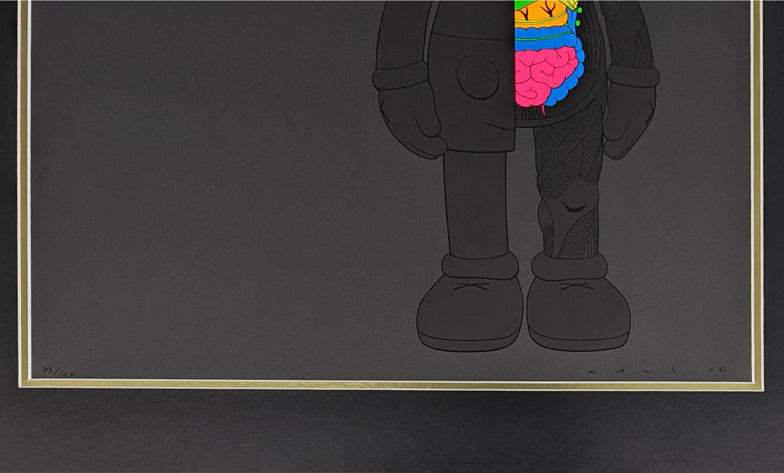 Artwork by KAWS, DISSECTED COMPANION (BLACK), Made of Screen Print 