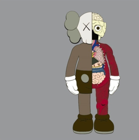 A cartoon of a person wearing a mask and a suit.