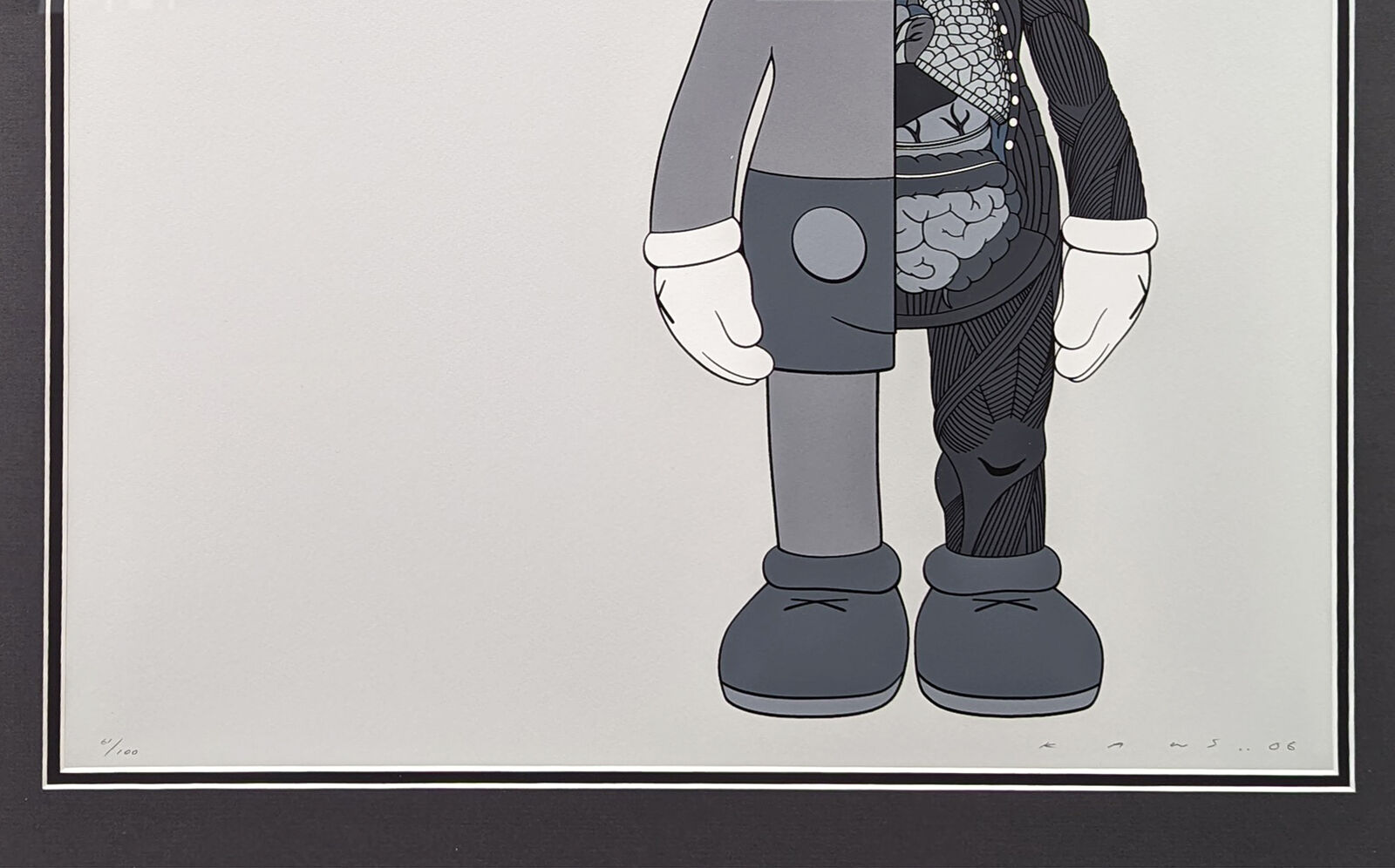 Artwork by KAWS, DISSECTED COMPANION (GREY), Made of Screen Print 