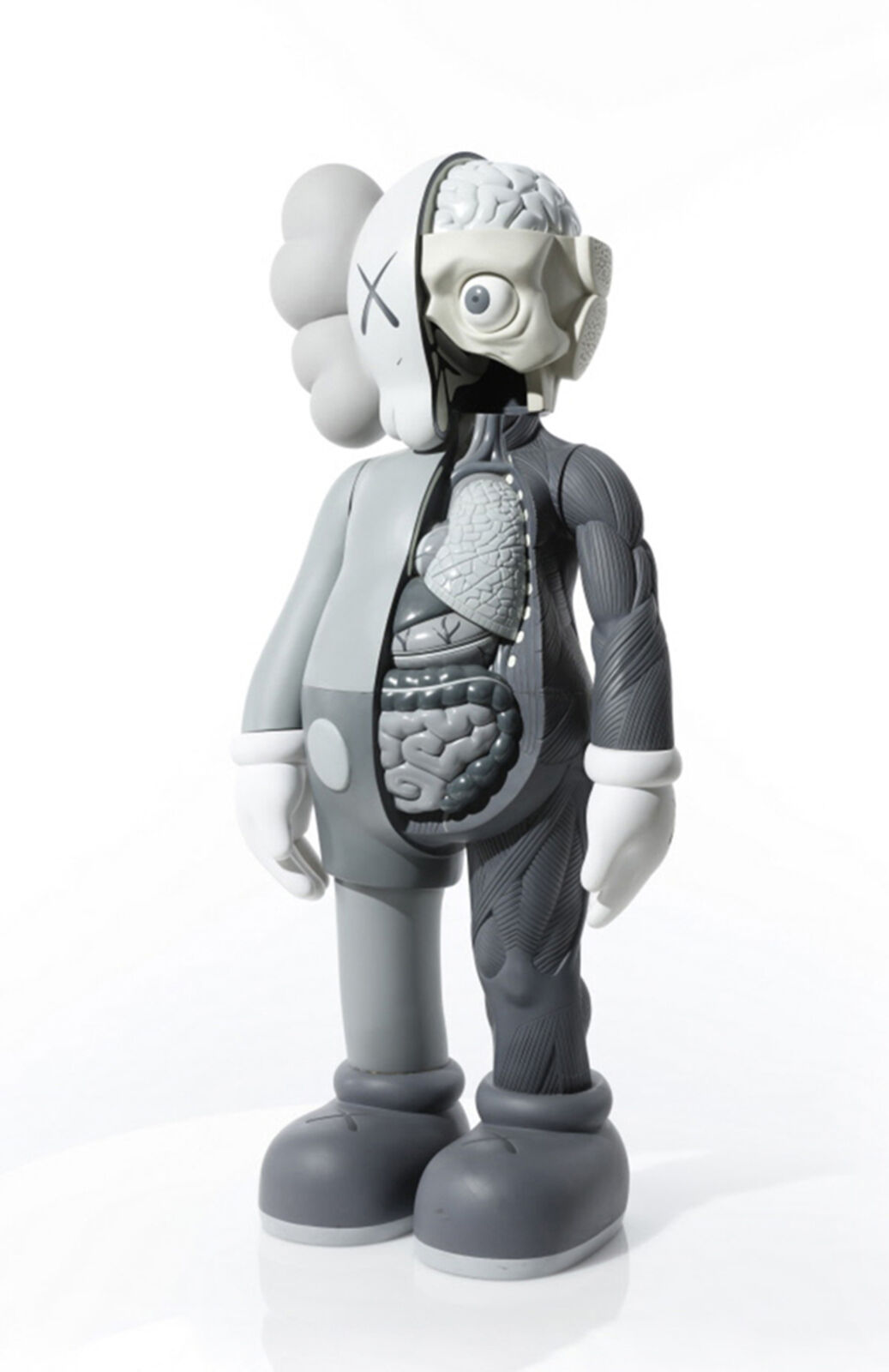 Artwork by KAWS, FOUR FOOT DISSECTED COMPANION (GREY), Made of Painted Cast Vinyl 