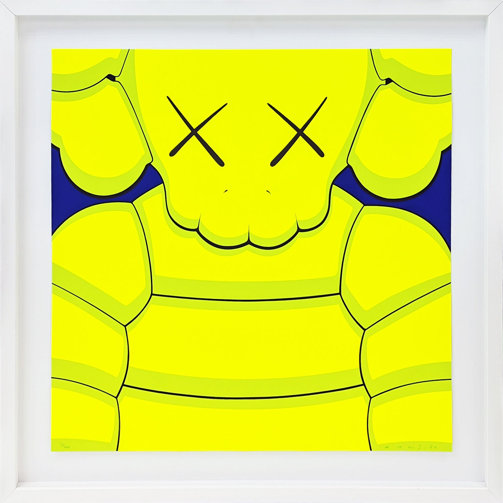 WHAT PARTY (YELLOW) by KAWS, 2020