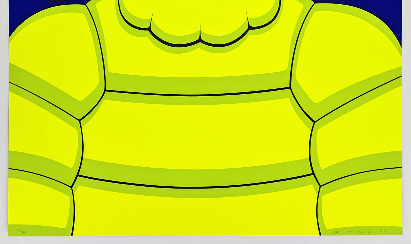 Artwork by KAWS, WHAT PARTY (YELLOW), Made of Screen Print 
