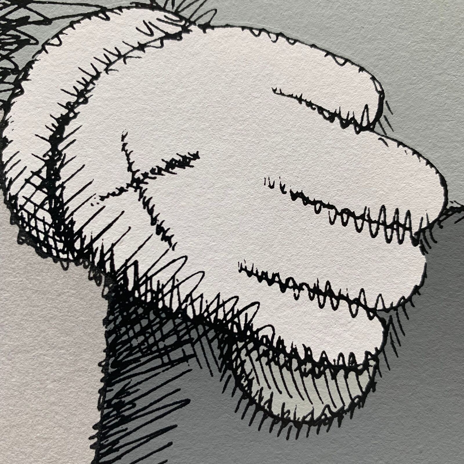 Artwork by KAWS, Share, Made of Screenprint on Stonhenge grey paper 