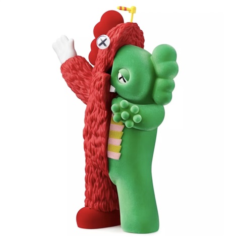 Artwork by KAWS, KACHAMUKKU (Green/Red), Made of Vinyl 