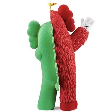 Artwork by KAWS, KACHAMUKKU (Green/Red), Made of Vinyl 