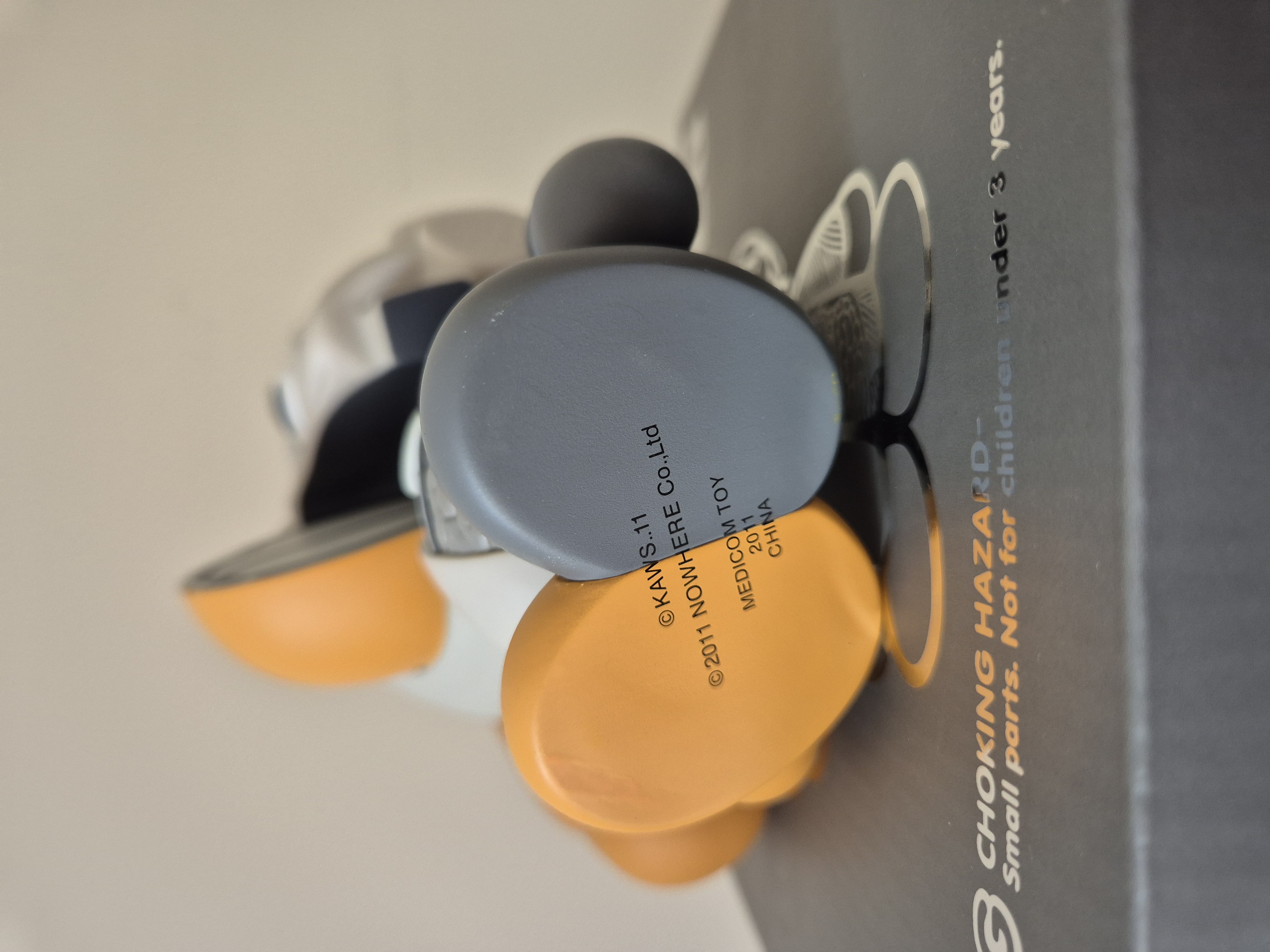 A toy that is sitting on top of a wall.