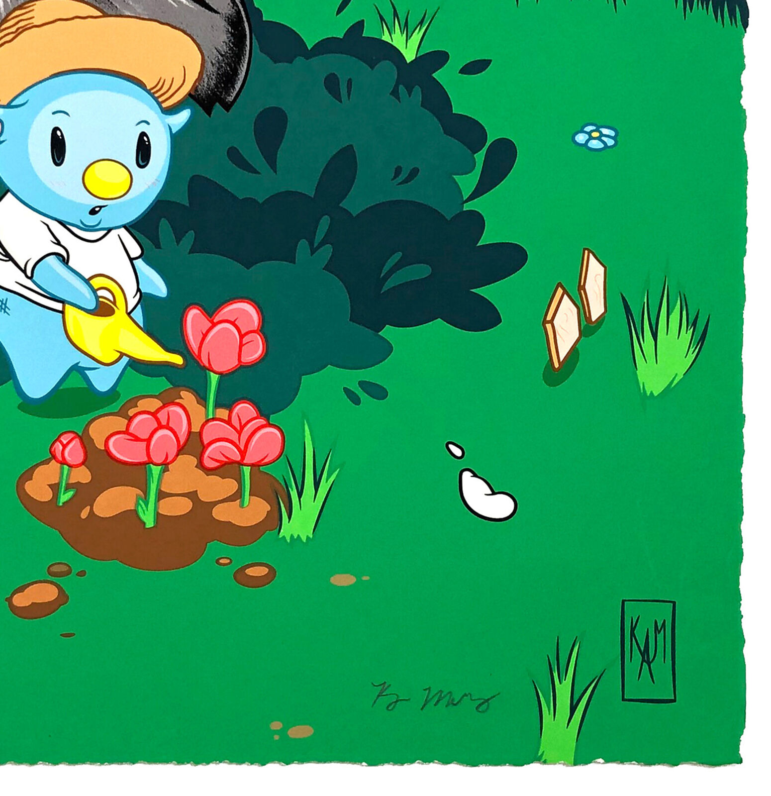Artwork by Kayla Mahaffey, Safe Haven (Framed Hand Signed Screen Print), Made of Screen Print 