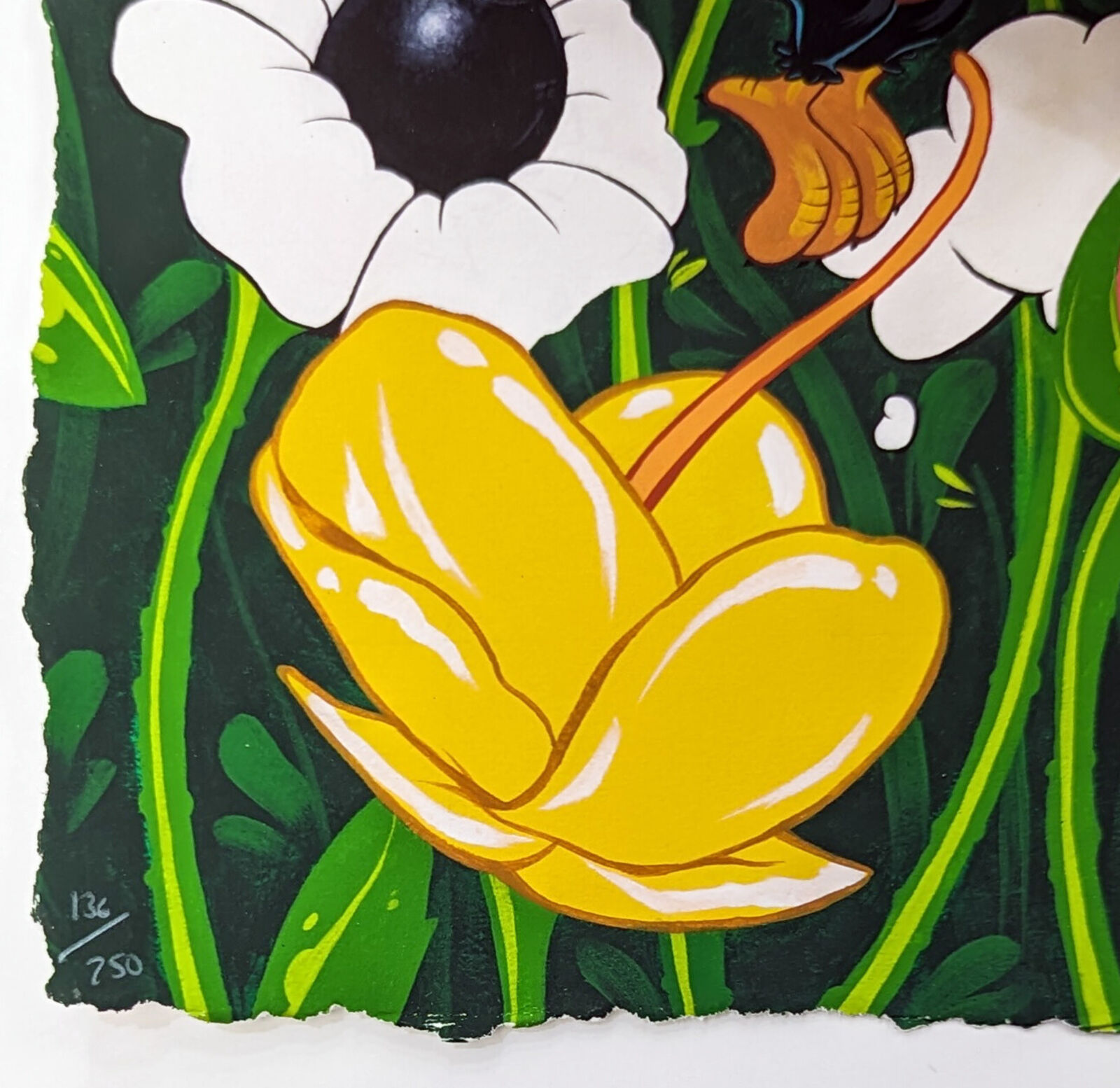 Artwork by Kayla Mahaffey, Head in the Clouds (framed hand signed giclee), Made of Giclee On Paper 
