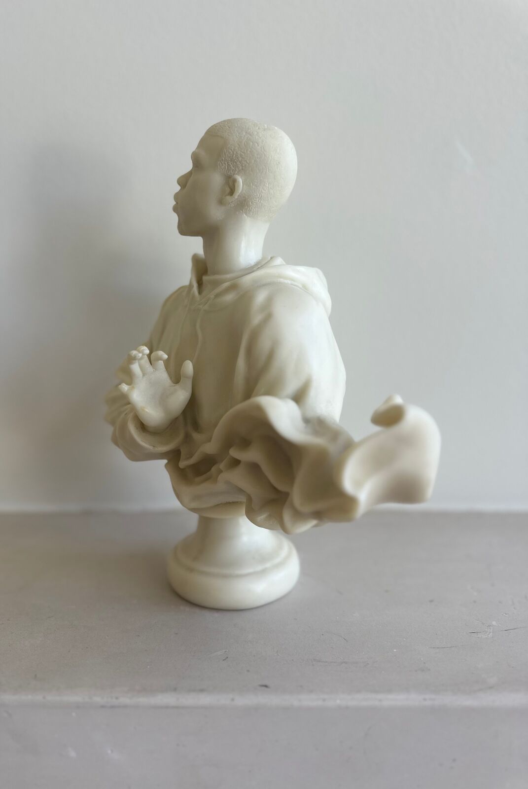 Artwork by Kehinde Wiley, Louis XVI, The Sun King, Made of Cast marble dust, resin 