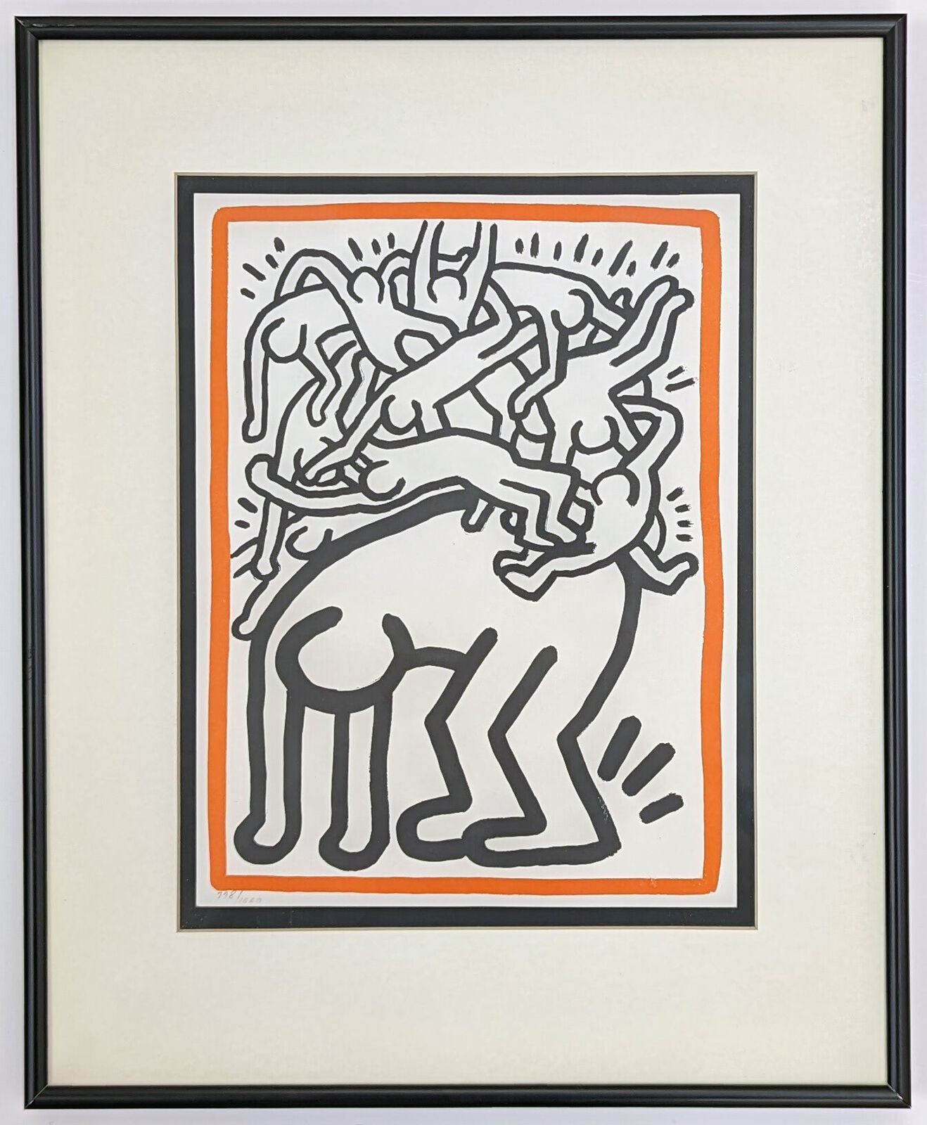 FIGHT AIDS WORLDWIDE by Keith Haring, 1990