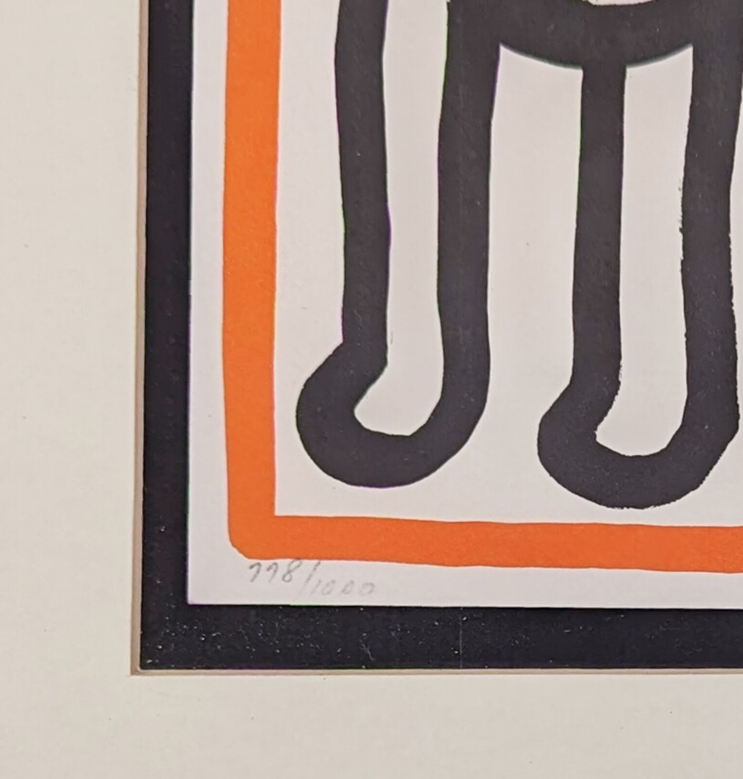 Artwork by Keith Haring, FIGHT AIDS WORLDWIDE, Made of Lithograph 